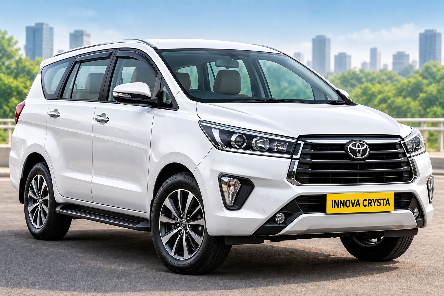 Toyota Innova Crysta outstation cab for same-day return